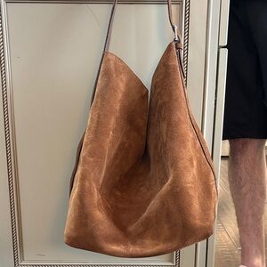 Toteme belted suede tote